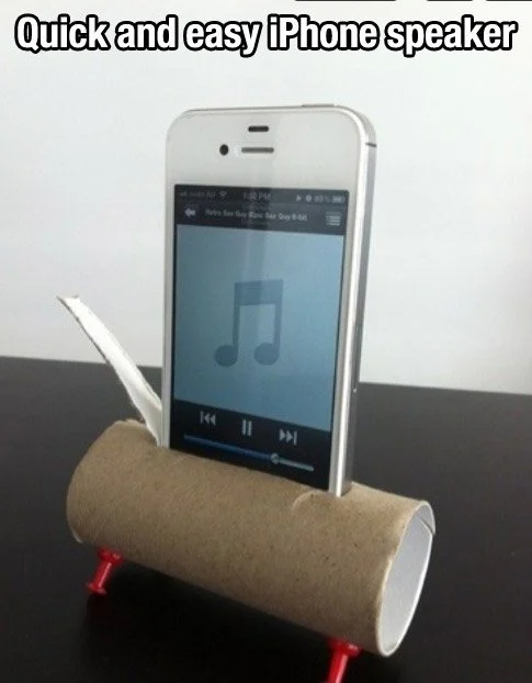 iphone speaker simple life hack